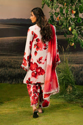 Maria B M Basics 25/Fall-Winter/Embroidered Arabic Lawn Suit | MB-PFUS25-01B/Grey