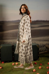 Maria B M Basics 25/Fall-Winter/Embroidered Arabic Lawn Suit | MB-PFUS25-03A/Beige