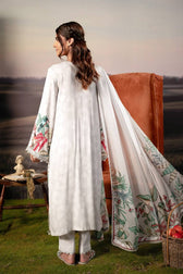 Maria B M Basics 25/Fall-Winter/Embroidered Arabic Lawn Suit | MB-PFUS25-05A