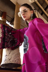 Sale‼️Maria B M Prints 26/Safari Scape/13B/Pink/Chiffon Dupatta