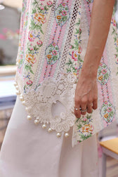 Maria B M Prints 26/Vol 2/10A/Off White&Peach
