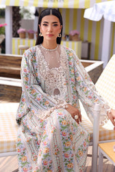 Maria B M Prints 26/Vol 2/10B/Off White&Blue