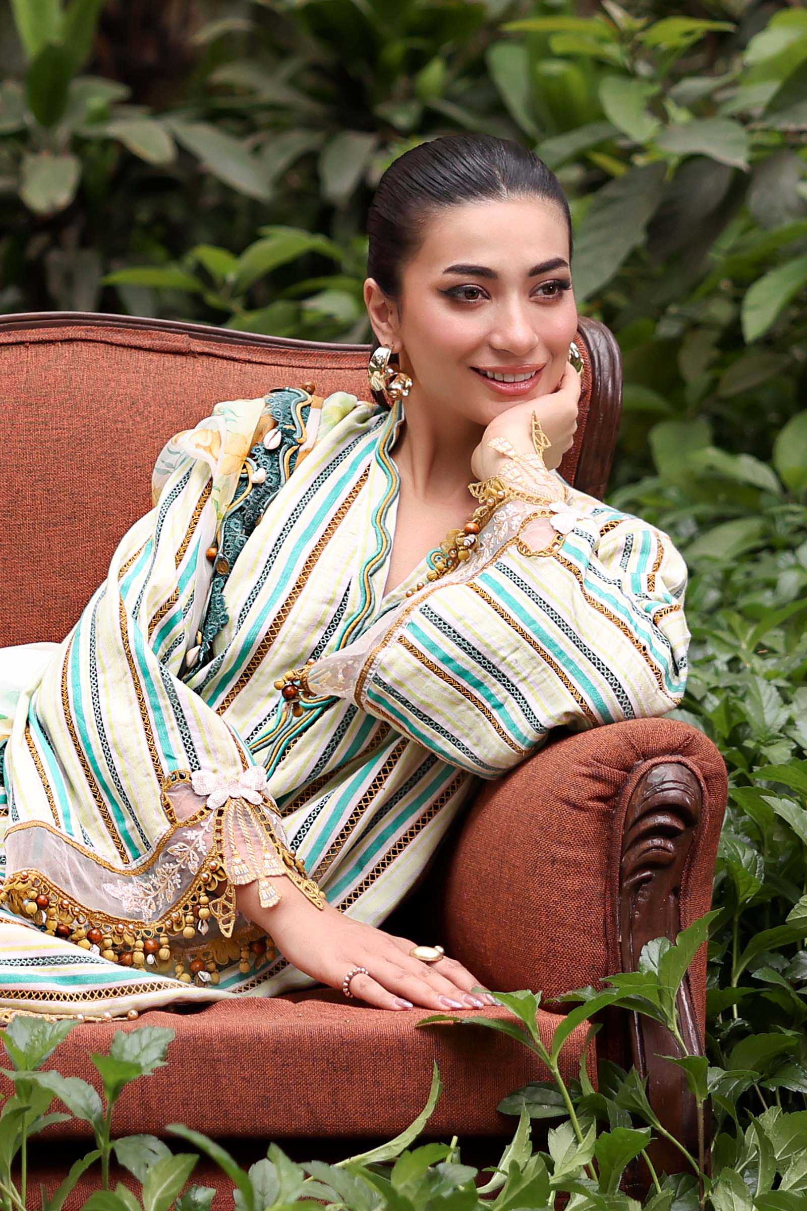 Maria B M Prints 26/Vol 2/2B/Mustard&Green