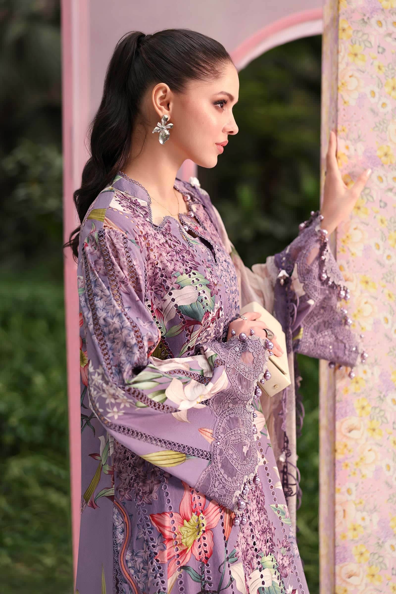 Restocked/Maria B M Prints 26/Vol 2/6B/Lilac