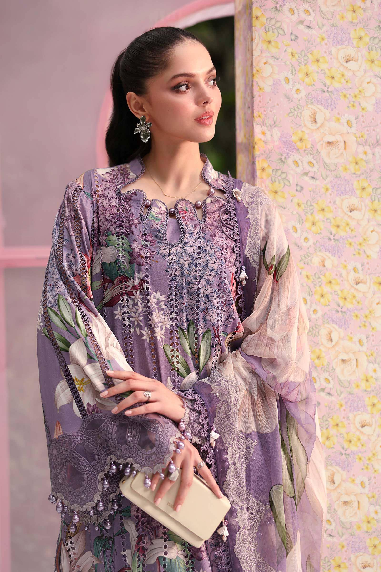 Restocked/Maria B M Prints 26/Vol 2/6B/Lilac