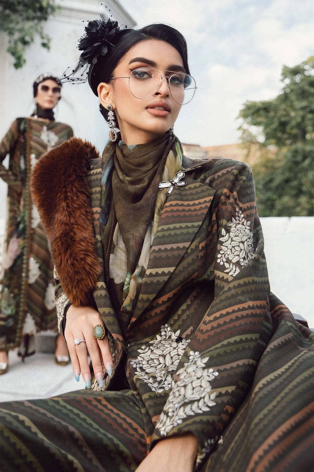 Restocked/Maria B M Prints 25/Fall Edit/5B/Brown
