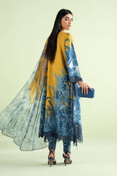 Sale‼️Maria B M Prints 26/Safari Scape/11 A/Mustard/Chiffon Dupatta