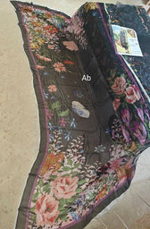 Open Pic/Maria B M Prints 25/Black/7B/Chiffon Dupatta