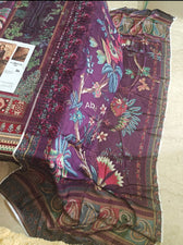 Open Pic/Maria B M Prints/Fall Edit 26/2 B/Cambric/Purple/Silk Dupatta