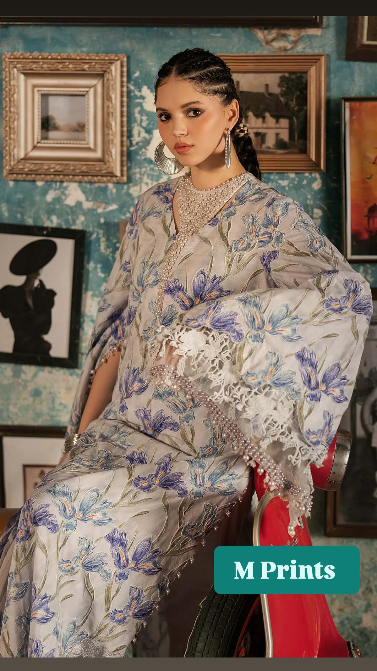 Open Pic/Maria B M Prints/Fall Edit 26/4 A/Cambric/Lilac