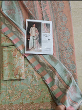 Open Pic/Maria B M Prints/Fall Edit 26/8 B/Irish Linen Suit/Sea Green/Shawl
