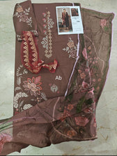 Open Pic/Maria B M Prints/Fall Edit 26/Dobby Linen Suit/Light Brown