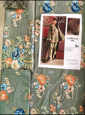 Open Pic/Sale‼️Maria B M Prints/Fall Edit 26/3 A/Cambric/Sage Green