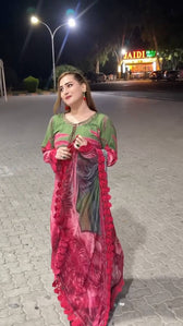 Spotted in Sale‼️Maria B M Prints 26/Safari Scape/11 B/Green/Chiffon Dupatta