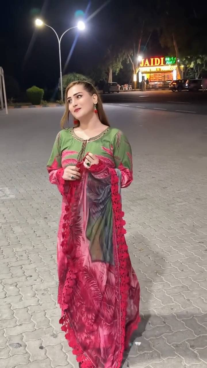 Spotted in Sale‼️Maria B M Prints 26/Safari Scape/11 B/Green/Chiffon Dupatta