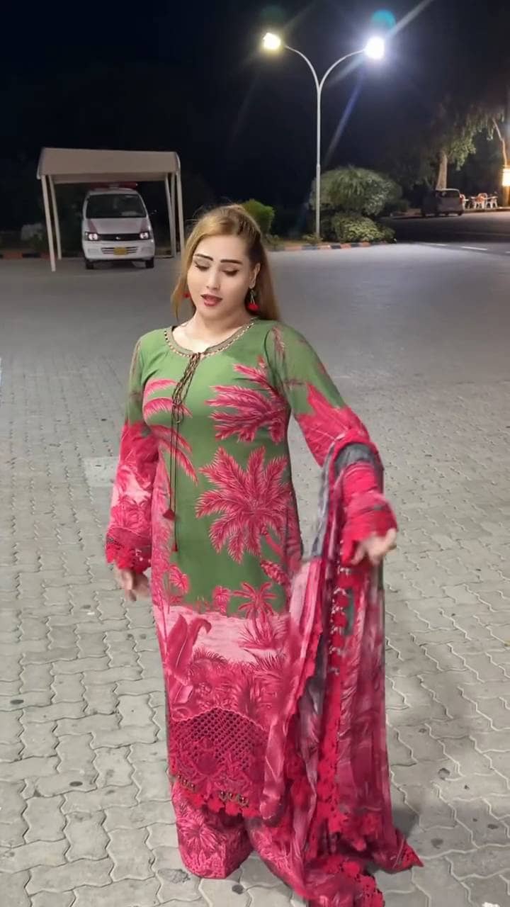 Spotted in Sale‼️Maria B M Prints 26/Safari Scape/11 B/Green/Chiffon Dupatta