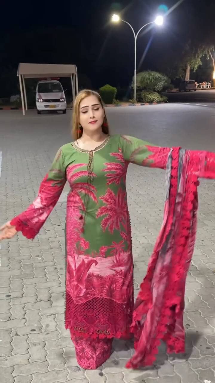 Spotted in Sale‼️Maria B M Prints 26/Safari Scape/11 B/Green/Chiffon Dupatta