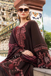 Maria B M Prints Winter Collection Maria B M Prints 25/Vol 2/4A/Winter Edit/Brown/Twill Linen/Wool Shawl