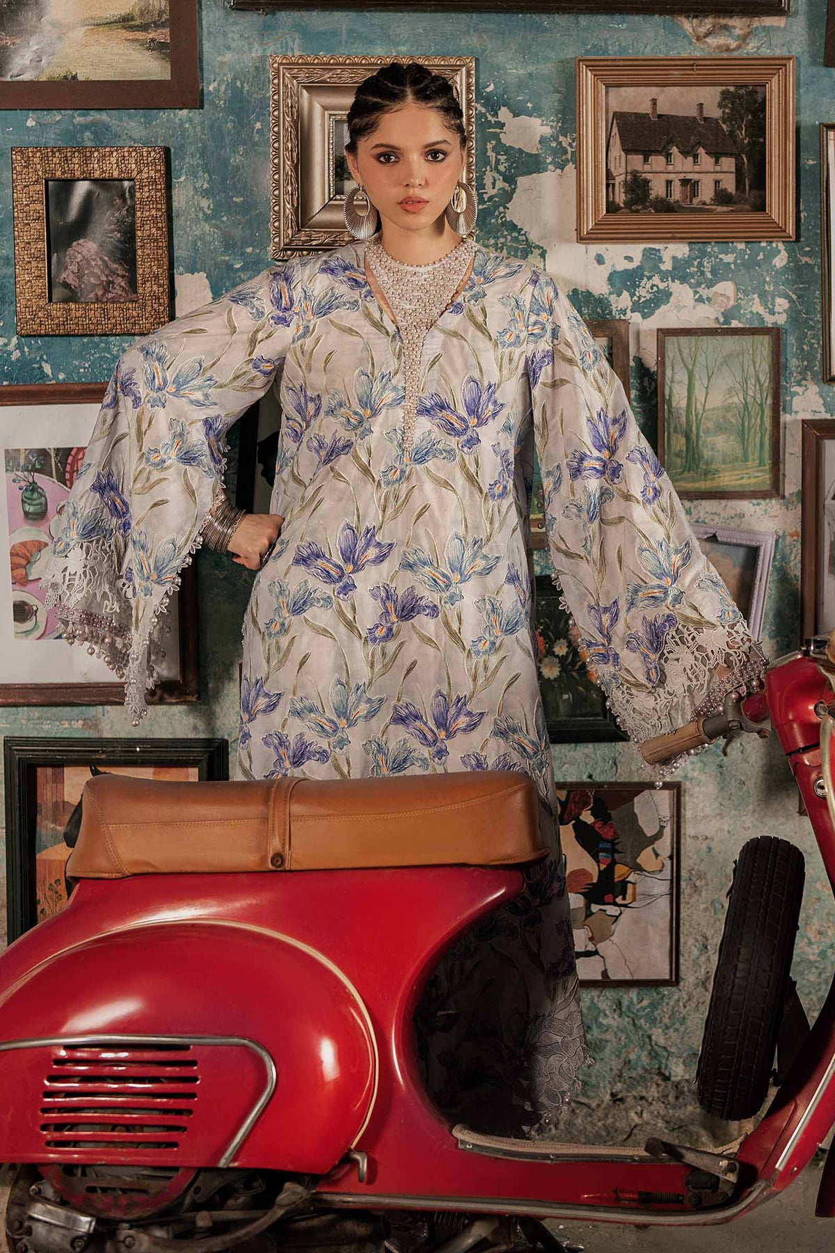 Maria B M Prints/Fall Edit 26/4 A/Cambric/Lilac