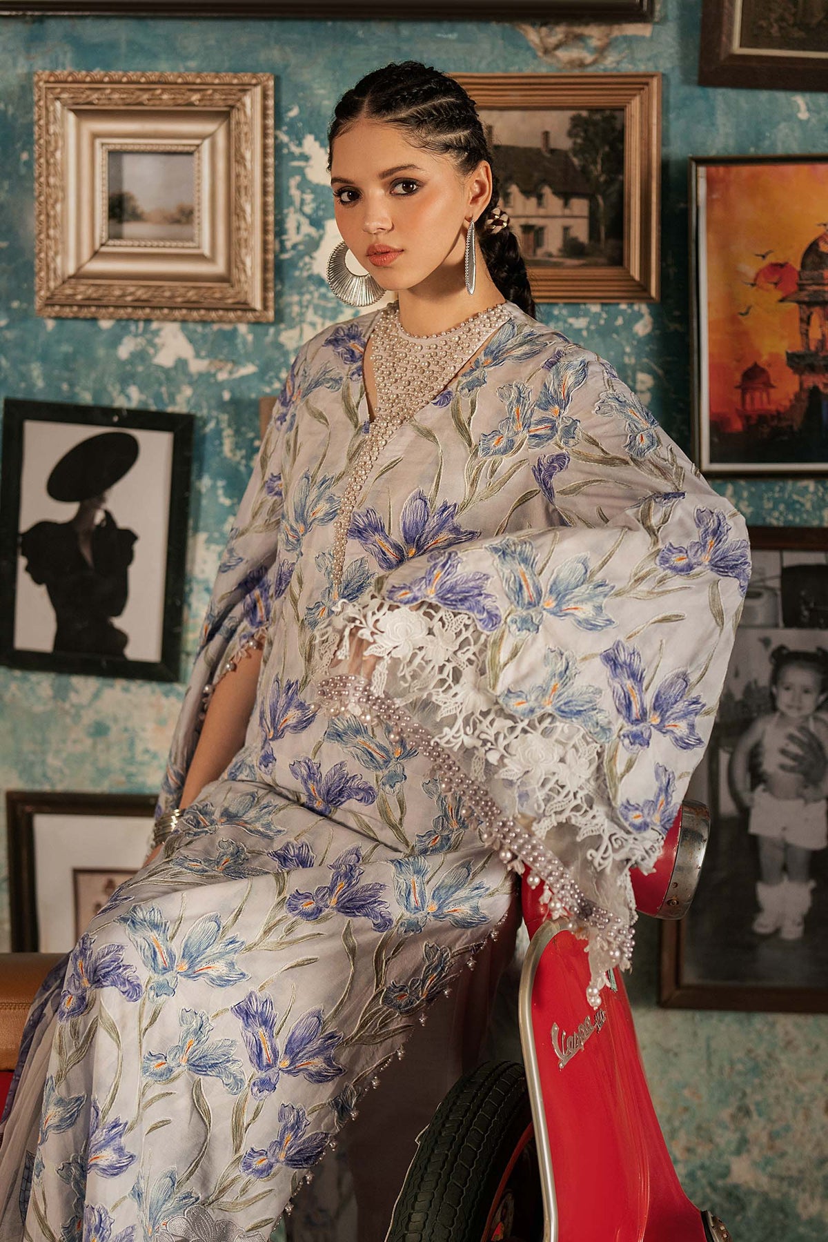 Maria B M Prints/Fall Edit 26/4 A/Cambric/Lilac