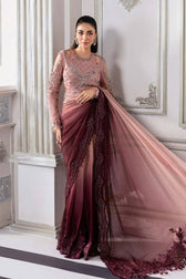 Restocked/Maria B Mbroidered 25/D 1/Ash Pink Ombre/Crystal Embedded