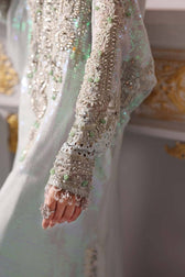 Restocked/Maria B Mbroidered 25/D 5/Ice Blue/Crystal Embedded
