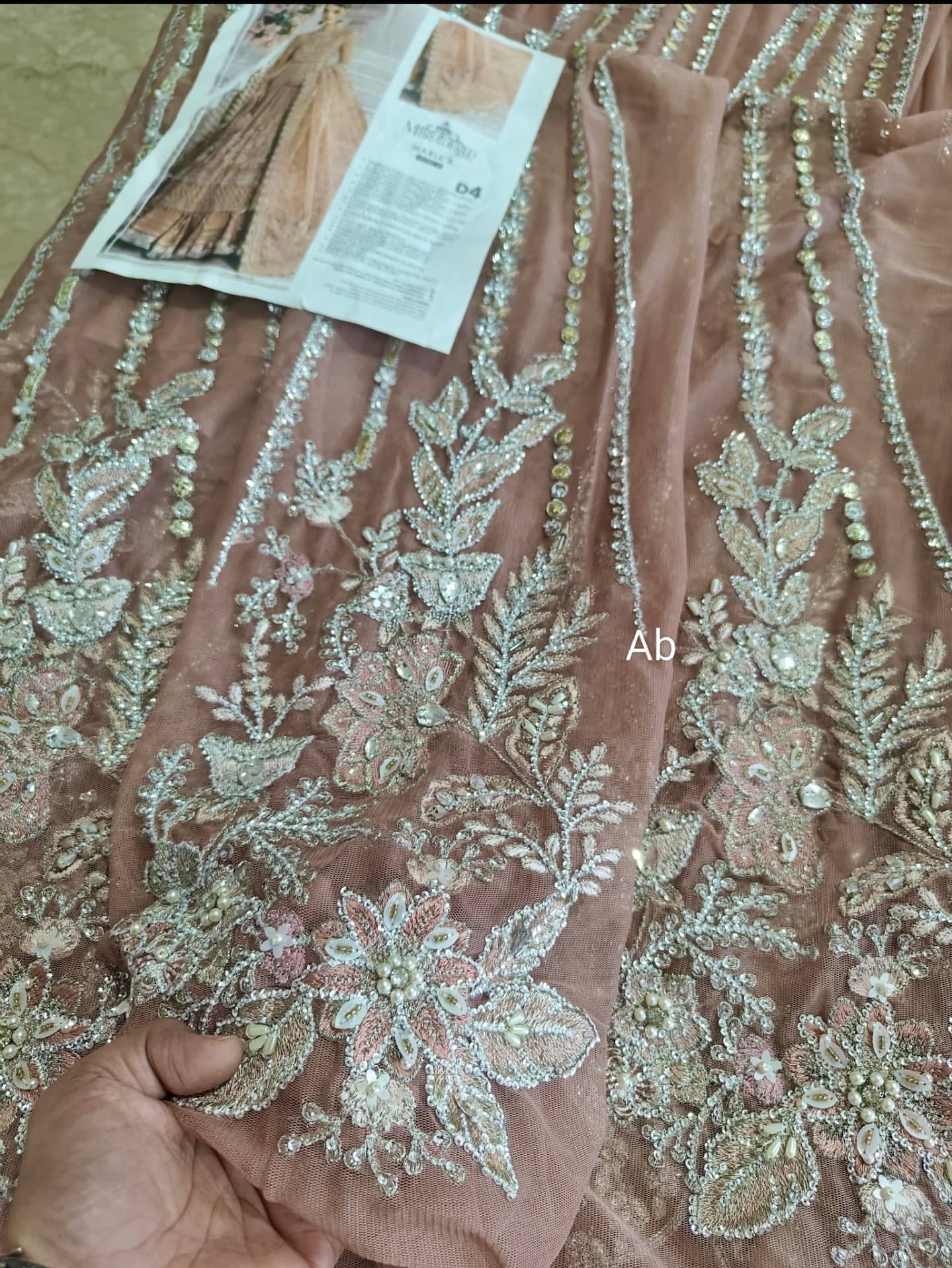 Maria B Mbroidered open pics Open Pic/Maria B Mbroidered/Ash Pink/BD 2804