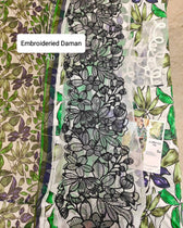 Open Pic/Maria B M Prints 25/White/5A/Chiffon Dupatta
