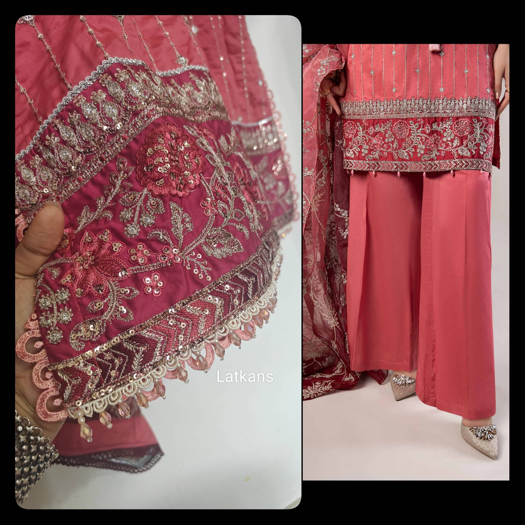 Ready To Wear/Stitched/Maria B Sateen/Size -M
