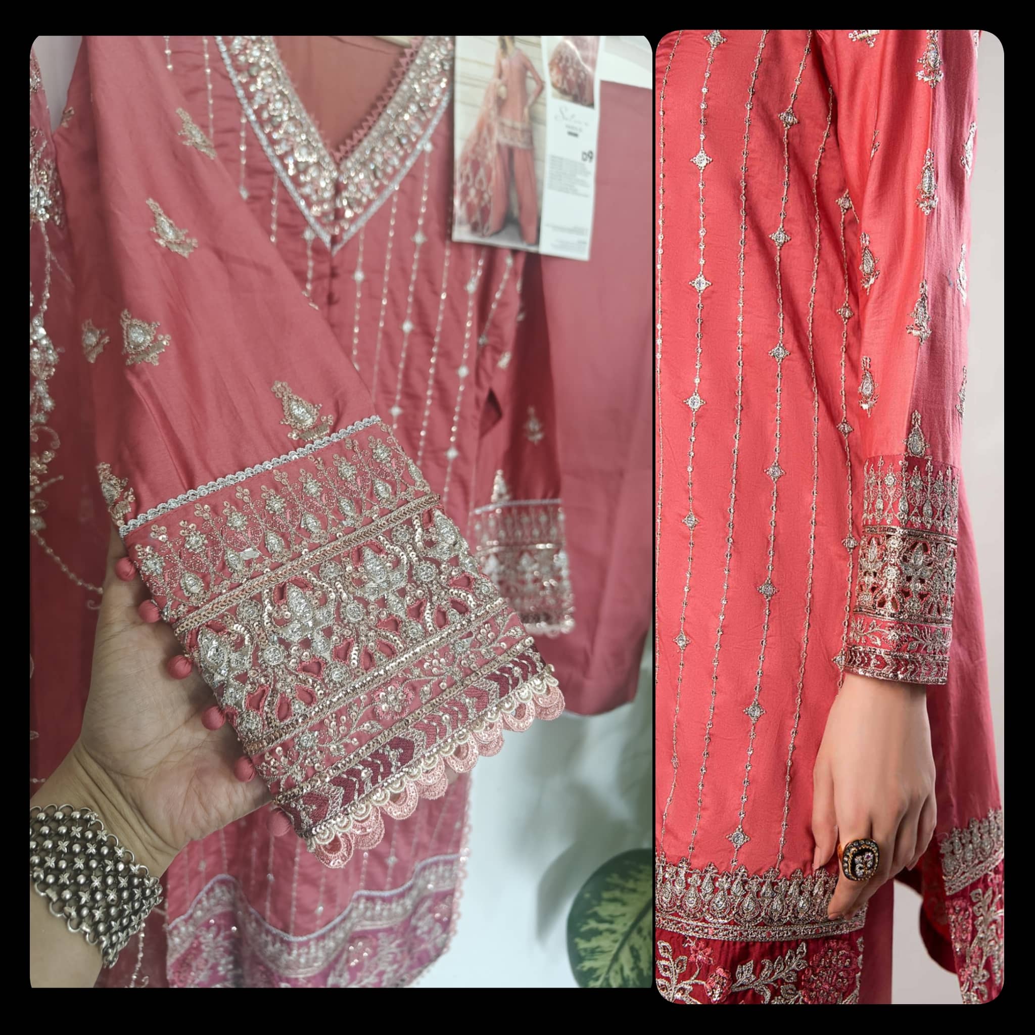 Ready To Wear/Stitched/Maria B Sateen/Size -M