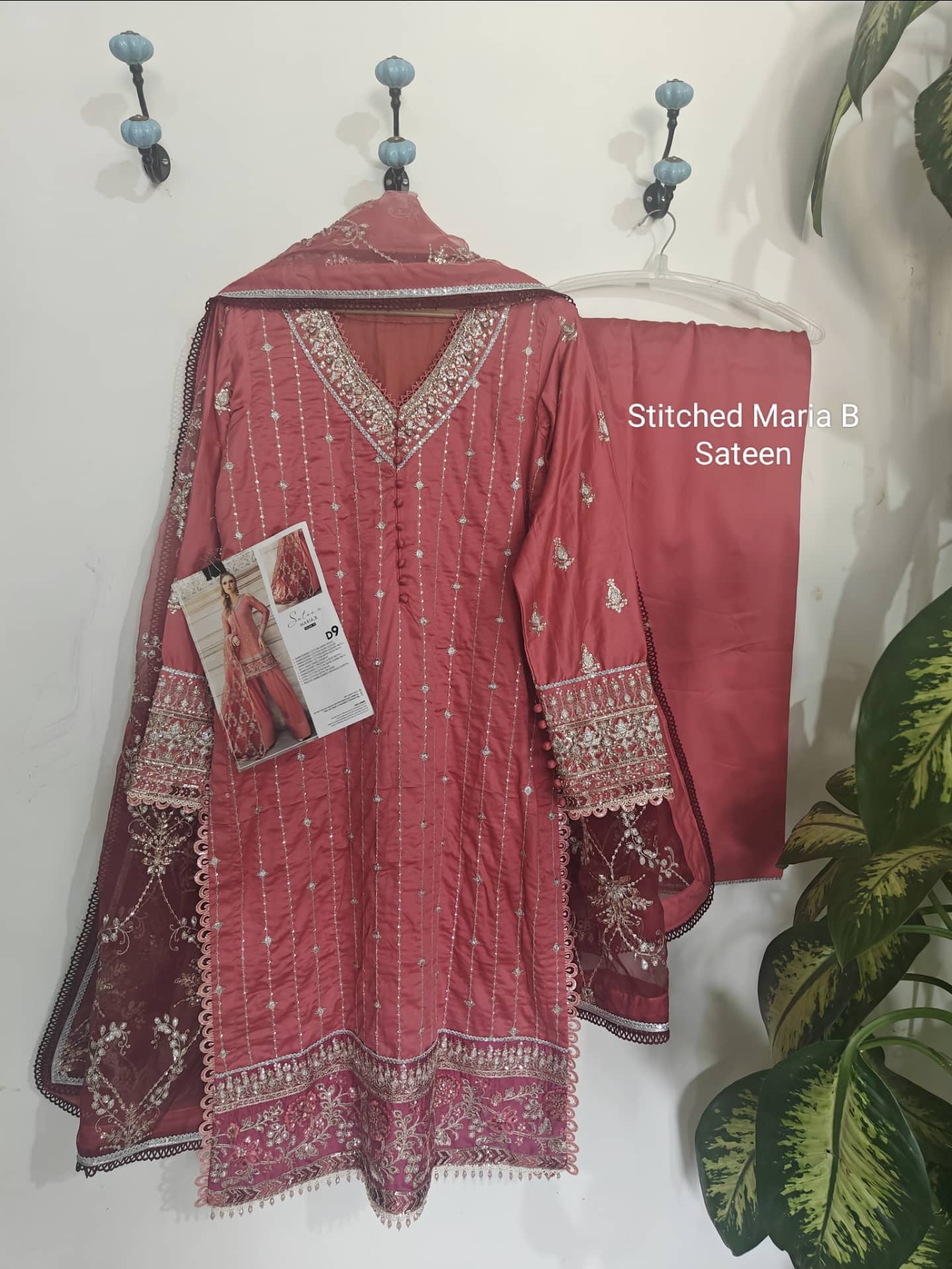 Ready To Wear/Stitched/Maria B Sateen/Size -M