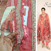 Stitched Look of Unstitched Maria B Sateen/CST-809/Size - S M L XL