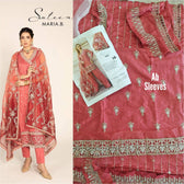 Stitched Look of Unstitched Maria B Sateen/CST-809/Size - S M L XL