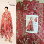 Stitched Look of Unstitched Maria B Sateen/CST-809/Size - S M L XL