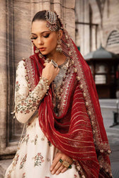 Maria b sateen Chiffon Pakistani Suit Restocked/Maria B Sateen 24/CST-801