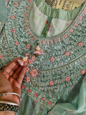 Stitched/Maria B Sateen/Large/CST-201-AZURE BLUE AND CANDY