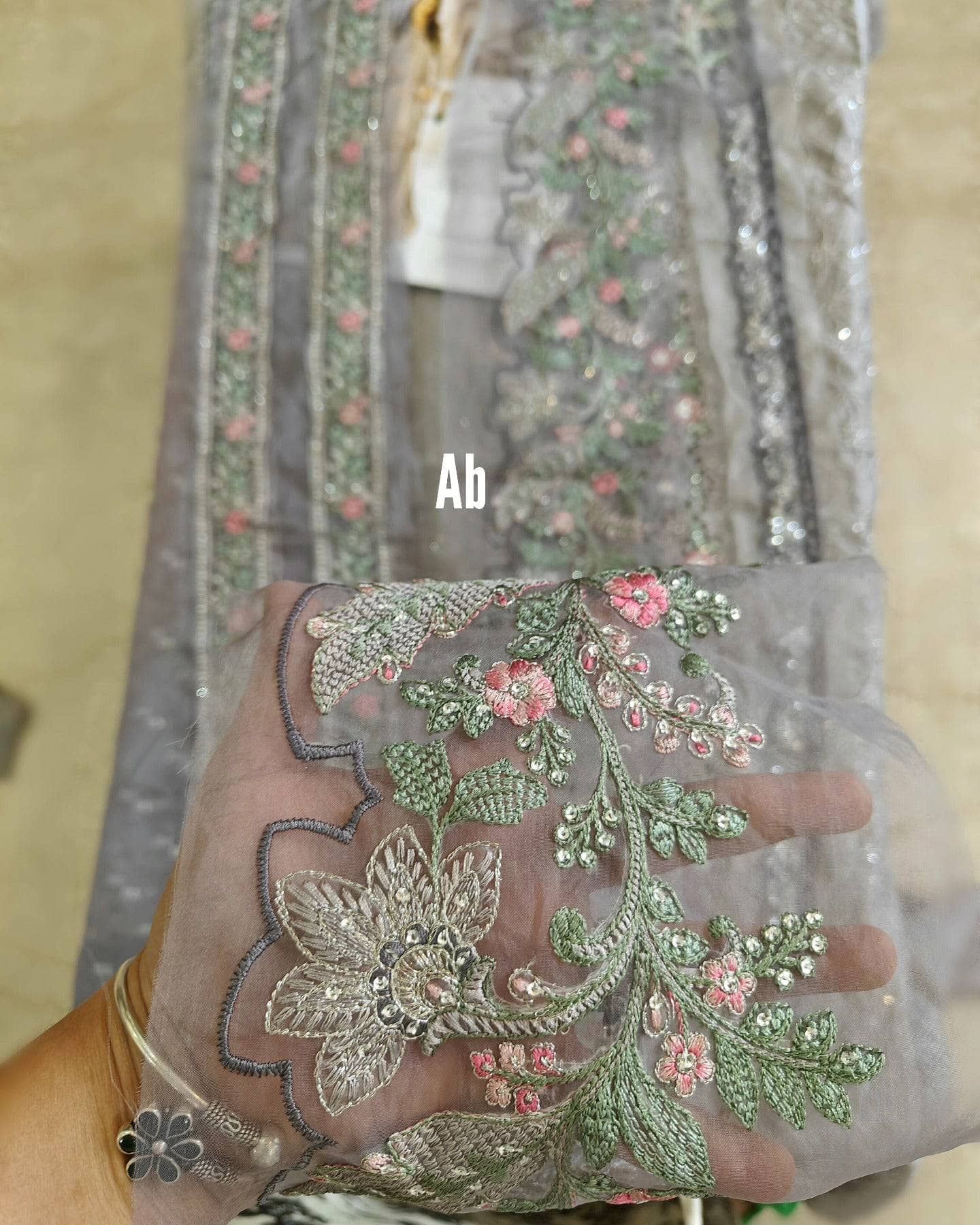 Open Pic/Restocked/Maria B Sateen Vol 2 23/Grey CST-707