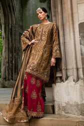 Maria B Soiree Luxury Formals/Brown/D 4