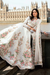 Restocked/Maria B Soiree Luxury Formals/Off White/D 2