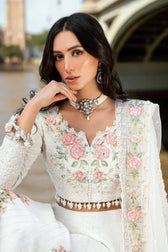 Restocked/Maria B Soiree Luxury Formals/Off White/D 2