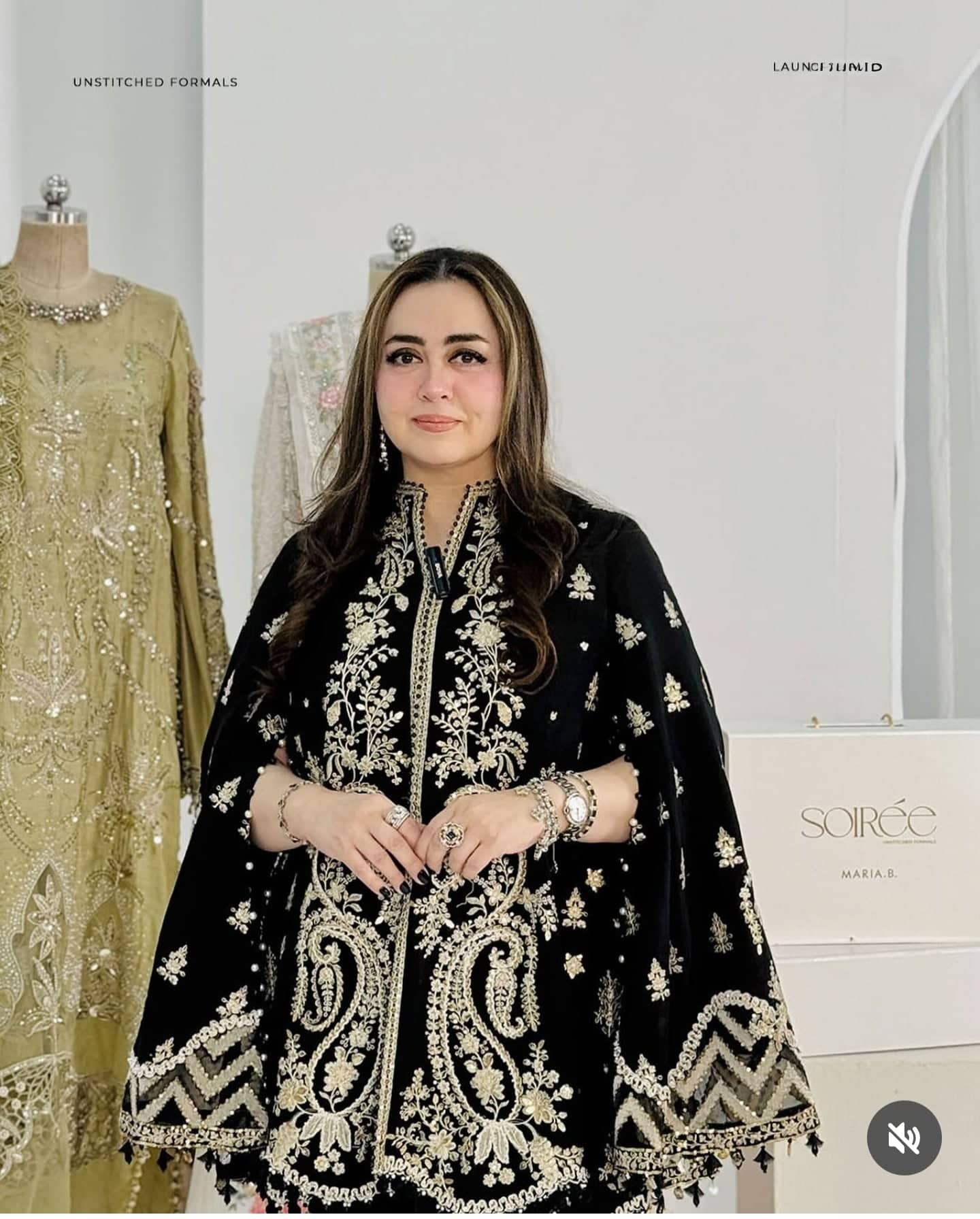 Maria B Soiree spotted Spotted in Maria B Soiree Luxury Formals/Black/D3