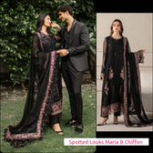 Spotted in Sale‼️Maria B Chiffon/MPC-25-104/Black