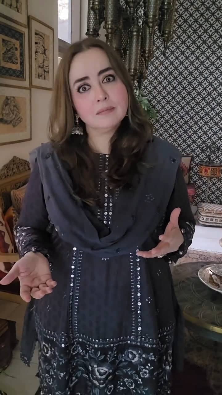 Spotted in Maria B Lawn 26/2B/Navy & Coffee