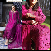 Spotted in Maria B Luxury Lawn 25/2B/Magenta