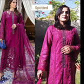 Spotted in Maria B Luxury Lawn 25/2B/Magenta