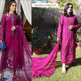 Spotted in Maria B Luxury Lawn 25/2B/Magenta