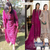 Spotted in Maria B Luxury Lawn 25/2B/Magenta