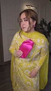 Spotted in Maria B M Prints 25/White & Yellow/4A