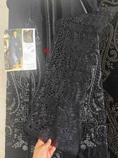 Open Pic/Hot Seller🔥Maria B Winter Luxe/Velvet Palachi Shawl/07/Black