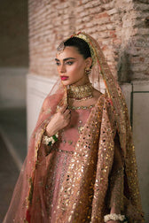 Mohsin Naveed Ranjha Chiffon Pakistani Suit Mohsin Naveed Ranjha 25/Makhfi/Shaadi Collection/Pink/Khushboo